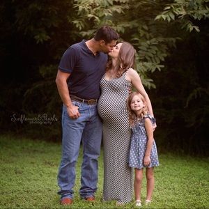 Old Navy Striped Maxi Maternity Dress